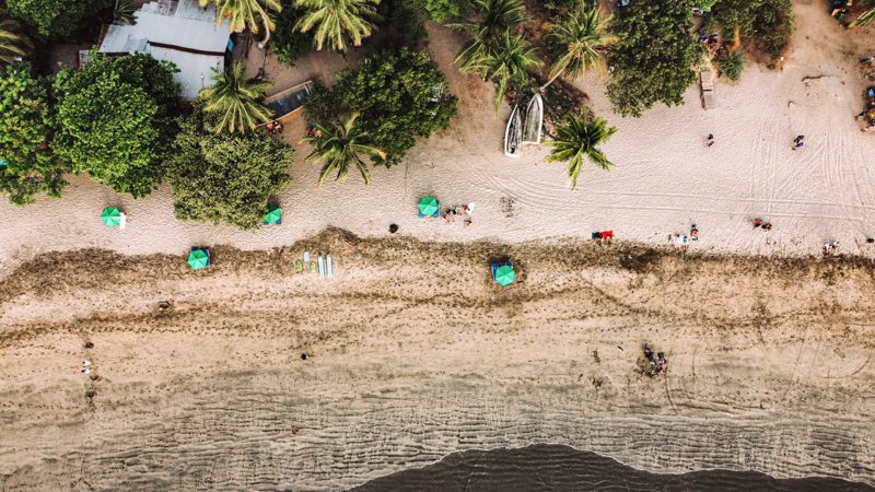 Beach from above