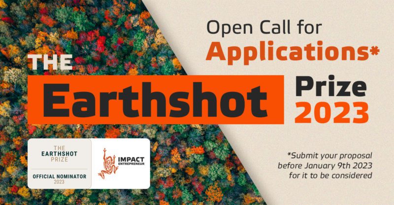 EARTHSHOT Applications accepted