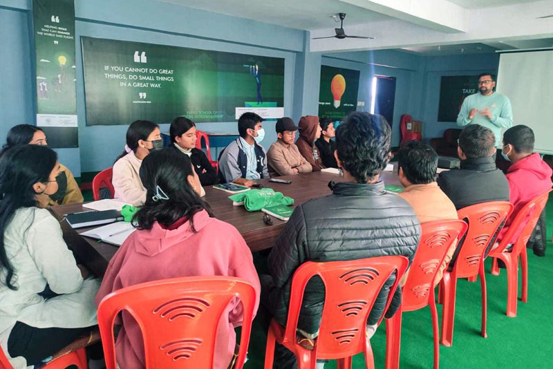 Kopila Valley School students participate in a social entrepreneurship workshop.
