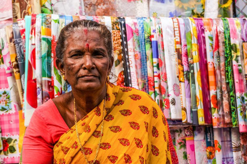 Bangladeshi woman in traditional dress