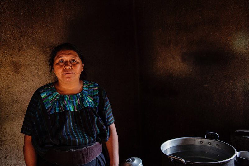 Ethnic woman in home