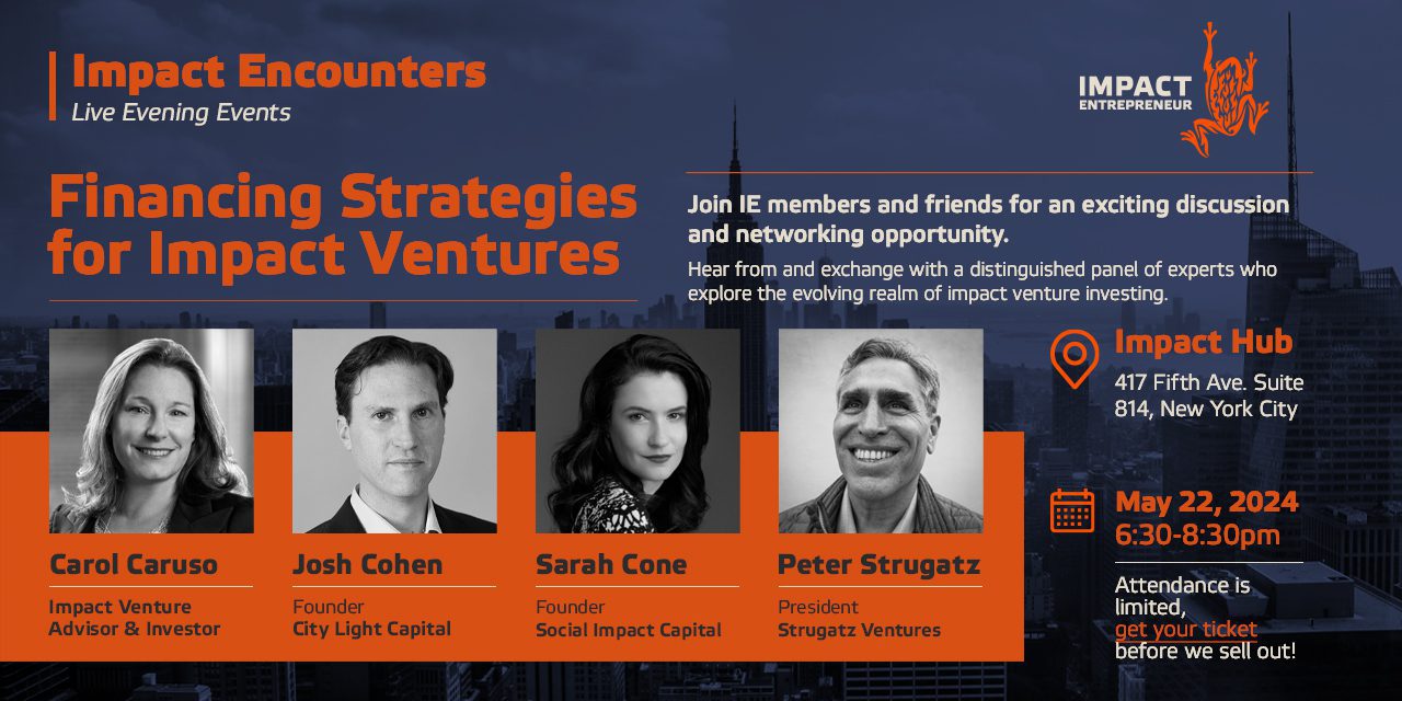 Financing Strategies for Impact Ventures poster