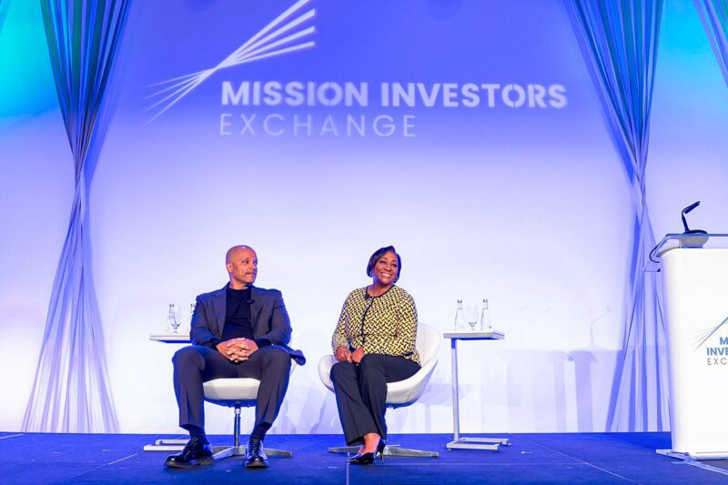 Jay Brown, Co-Founder and Vice Chairman, Roc Nation; La June Montgomery Tabron, President and CEO, Kellogg Foundation at 2024 Mission Investors Exchange conference