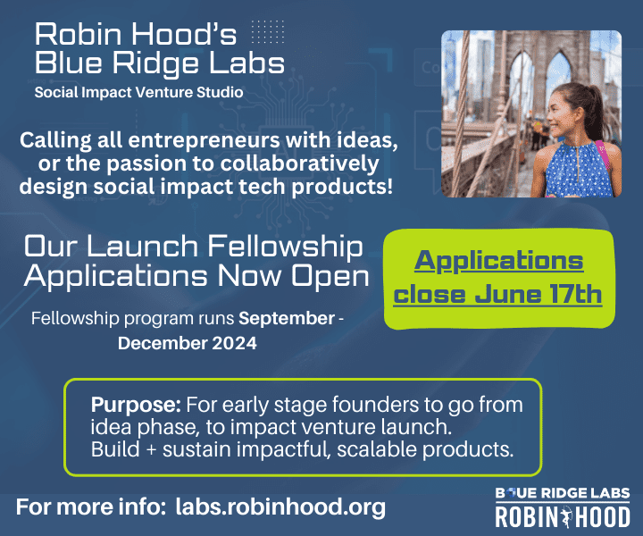 Robin Hood Launch Fellowship Sept-Dec 2024