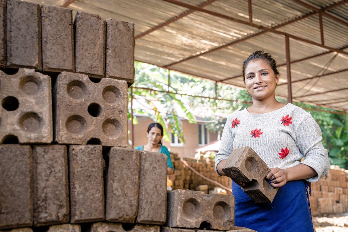 Kopila Valley Womens Center compressed earth brick making FEATURED