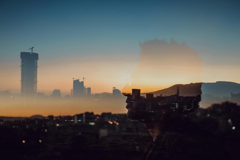 Abstract landscape image