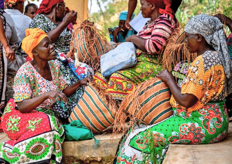 Women Basket weavers in Africa