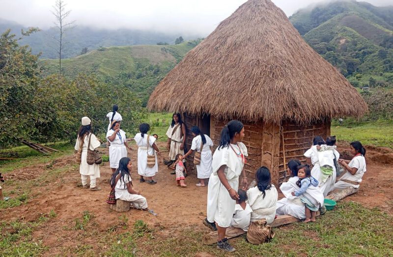 Delzur Community people and hut