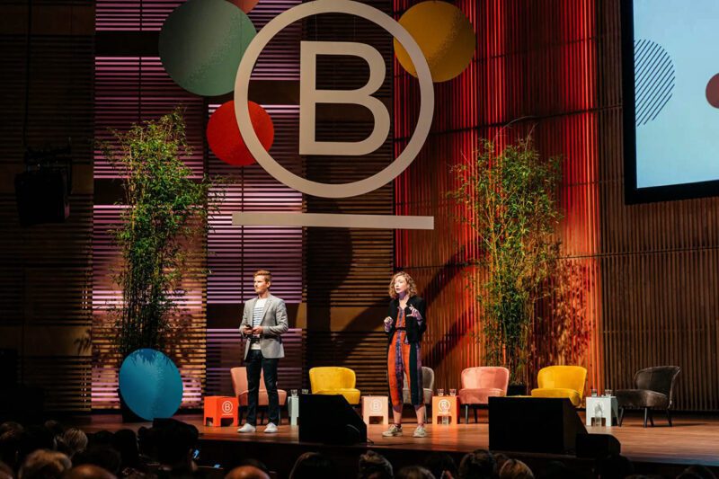 B Lab conference stage