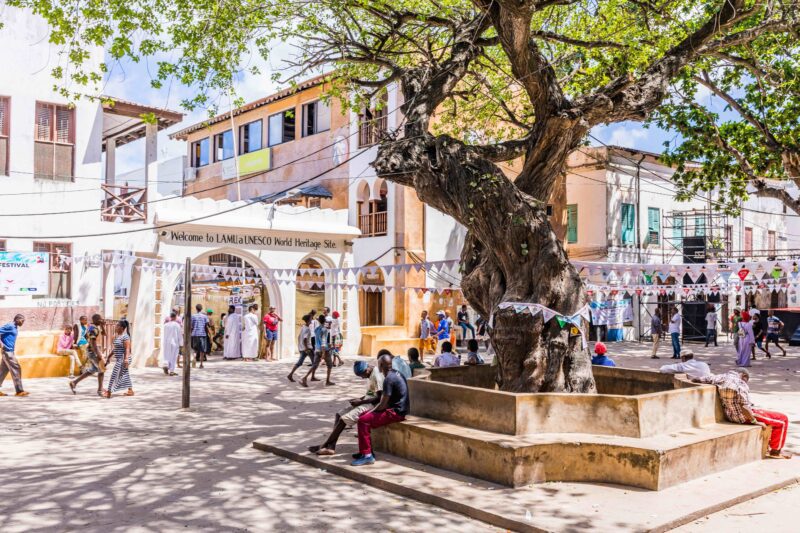 Lamu, Kenya town square