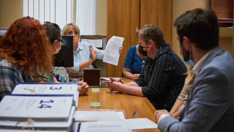 People meeting at conference table
