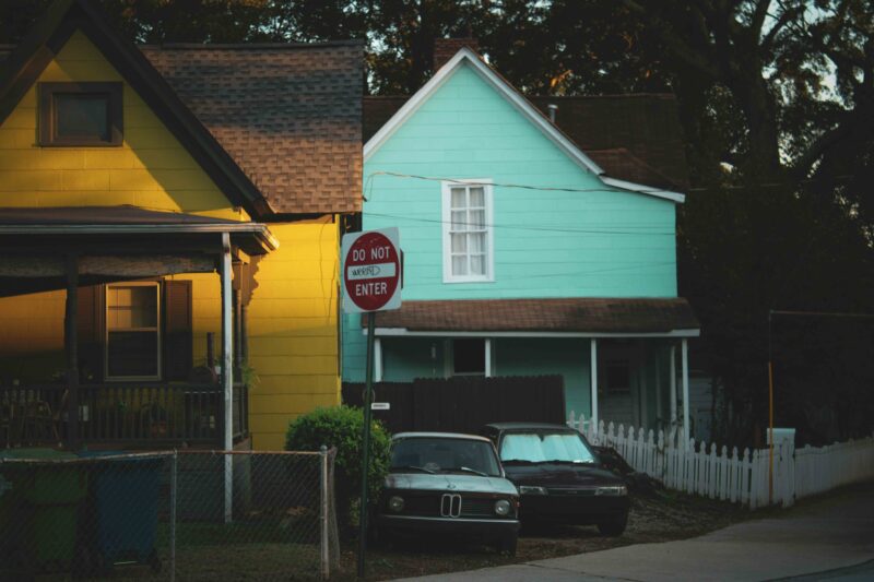 Colorful houses in Atlanta